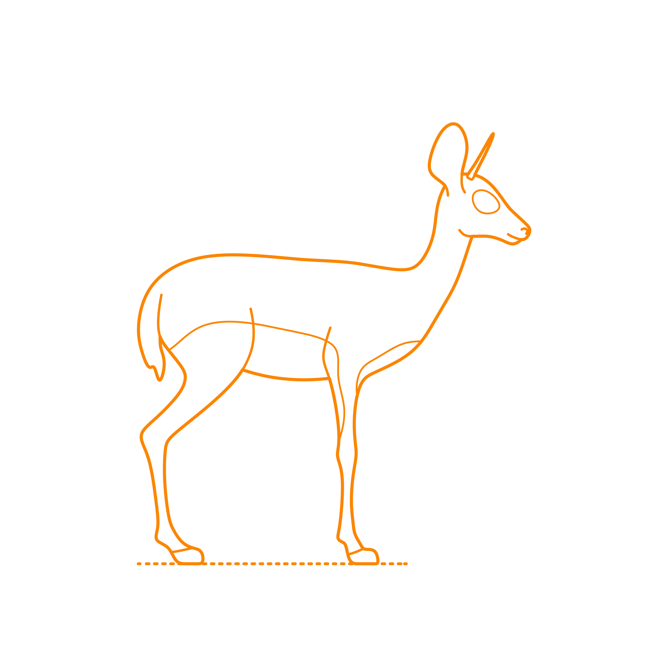 Animals Antelopes Beira Laser Cut Svg File Free Vectors